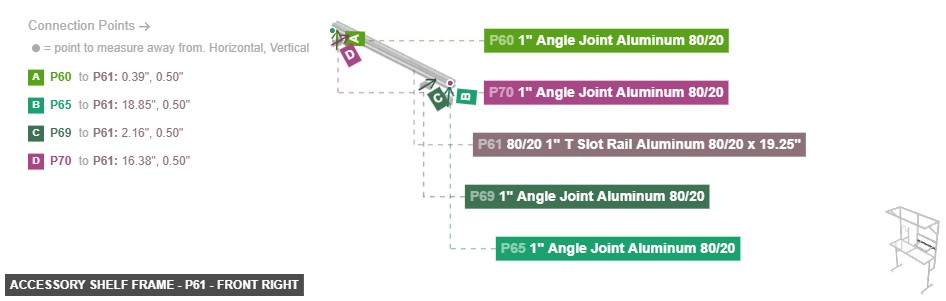 Accessory Shelf Frame - Part 80/20 1