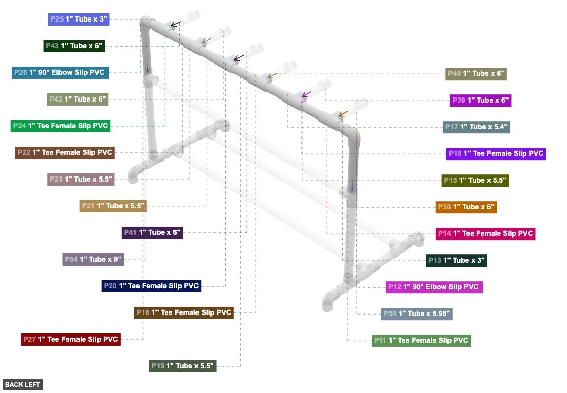 Assembly of Top Horizontal Structure Assembly - back_left