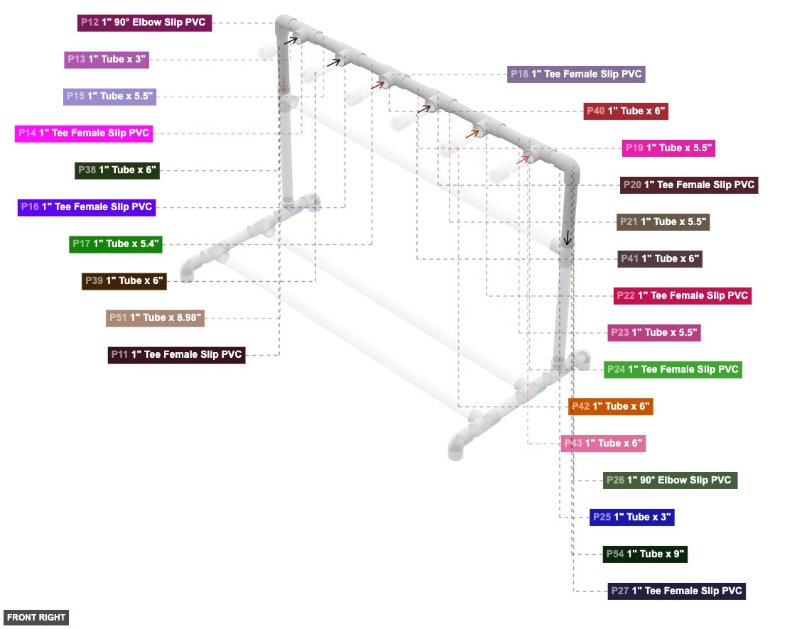 Assembly of Top Horizontal Structure Assembly - front_right