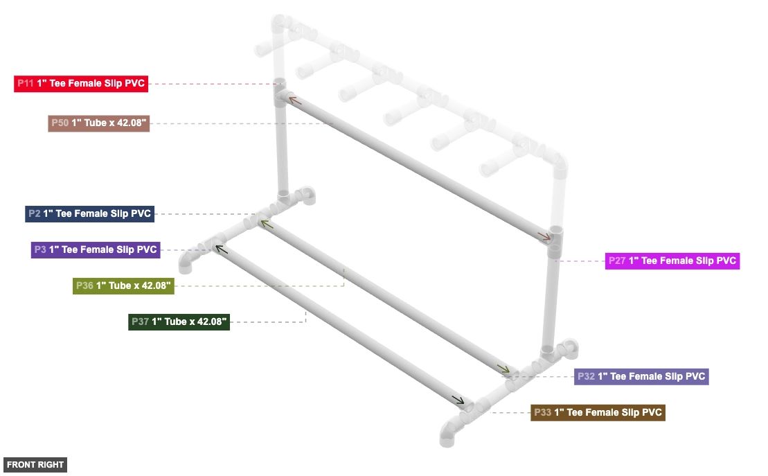 Assembly of Frame Connecting Tubes - front_right