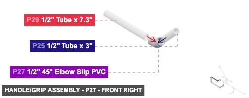 Handle/Grip Assembly - Part 1/2