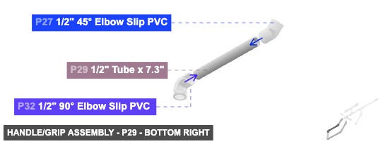 Handle/Grip Assembly - Part 1/2