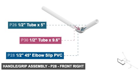 Handle/Grip Assembly - Part 1/2