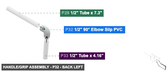 Handle/Grip Assembly - Part 1/2