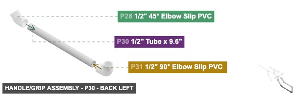 Handle/Grip Assembly - Part 1/2