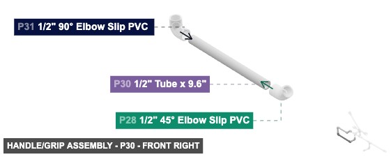 Handle/Grip Assembly - Part 1/2