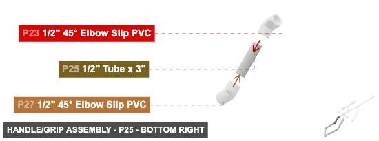 Handle/Grip Assembly - Part 1/2