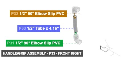 Handle/Grip Assembly - Part 1/2