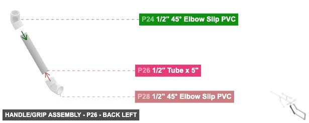 Handle/Grip Assembly - Part 1/2