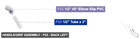 Handle/Grip Assembly - Part 1/2