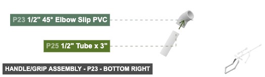 Handle/Grip Assembly - Part 1/2