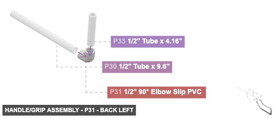 Handle/Grip Assembly - Part 1/2