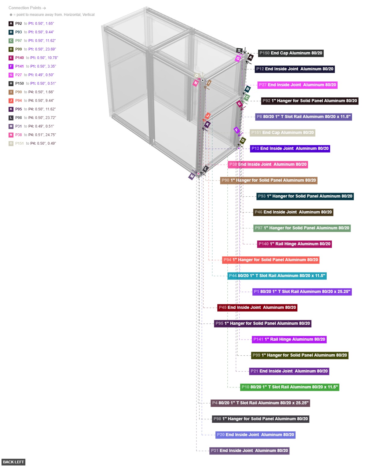 Assembly of Left Frame Wall - back_left