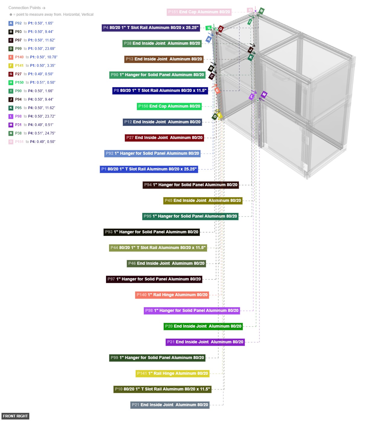 Assembly of Left Frame Wall - front_right