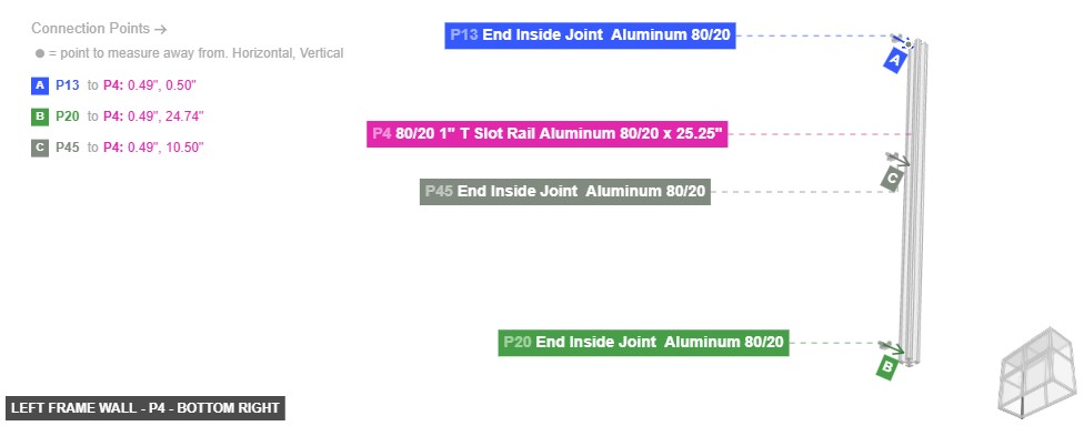 Left Frame Wall - Part 80/20 1