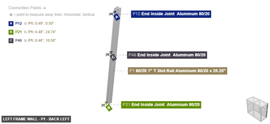 Left Frame Wall - Part 80/20 1