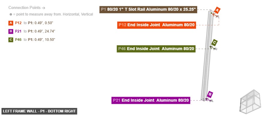 Left Frame Wall - Part 80/20 1
