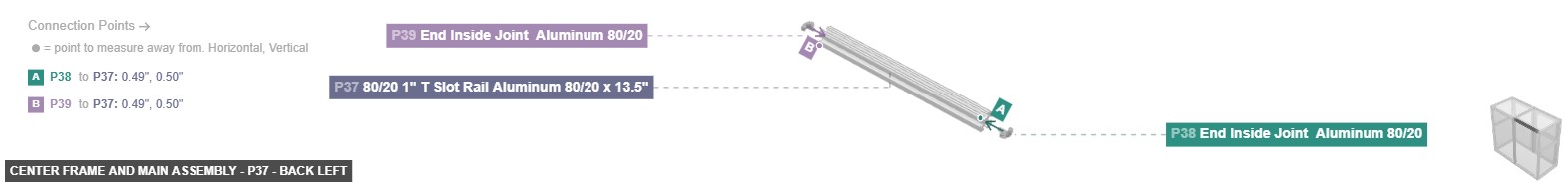 Center Frame and Main Assembly - Part 80/20 1