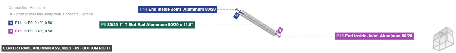 Center Frame and Main Assembly - Part 80/20 1