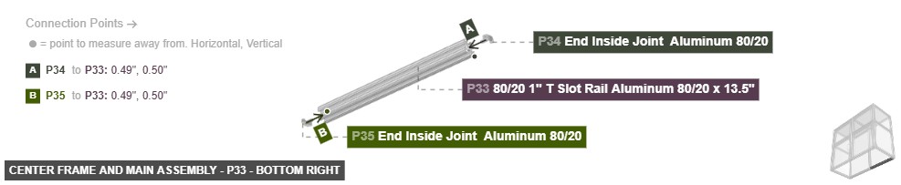 Center Frame and Main Assembly - Part 80/20 1