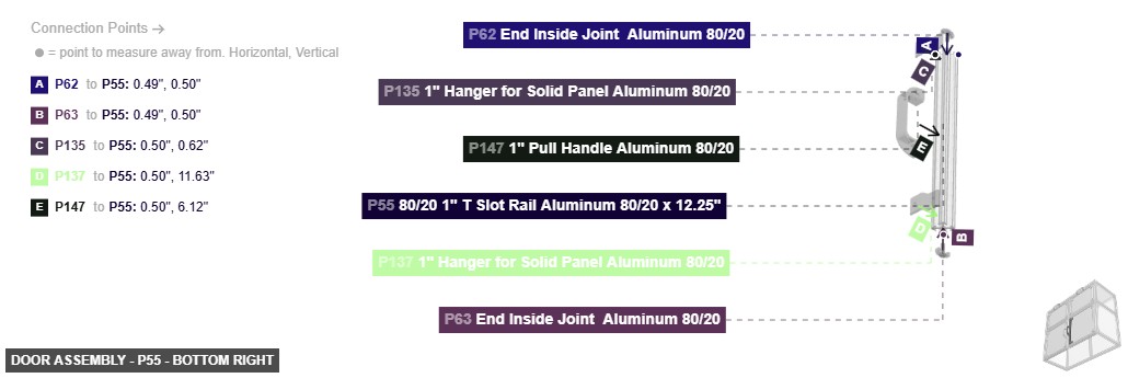 Door Assembly - Part 80/20 1