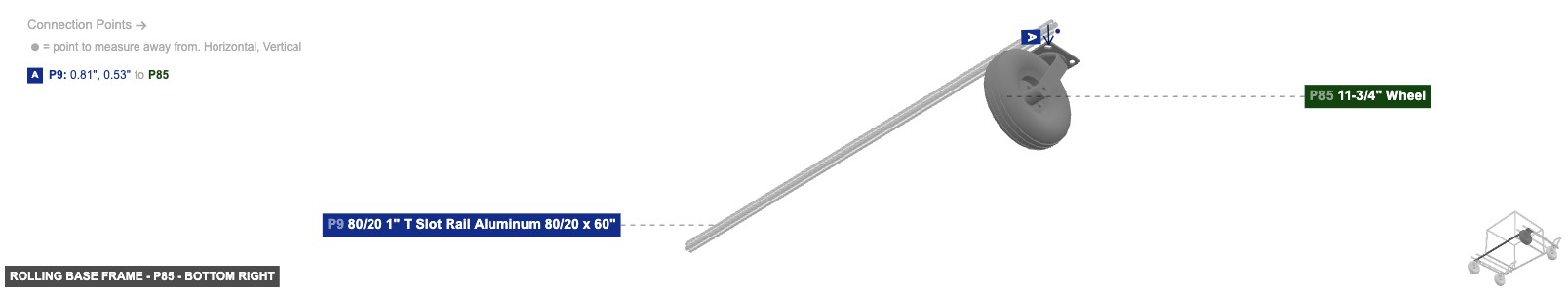 Rolling Base Frame - Part 11-3/4