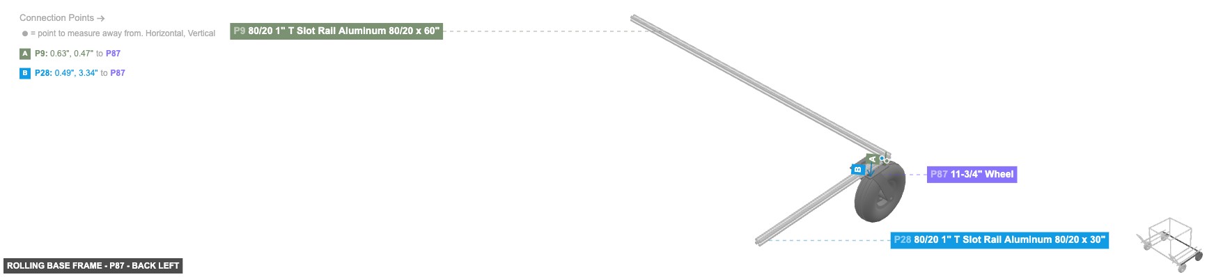 Rolling Base Frame - Part 11-3/4