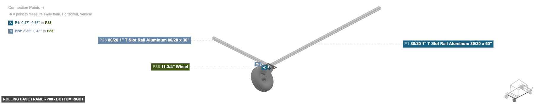 Rolling Base Frame - Part 11-3/4