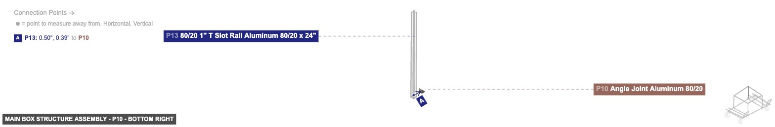 Main Box Structure Assembly - Part Angle Joint Aluminum 80/20 - bottom_right
