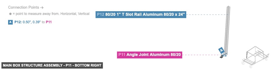 Main Box Structure Assembly - Part Angle Joint Aluminum 80/20 - bottom_right
