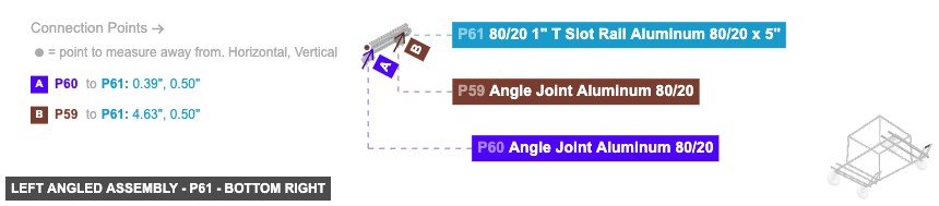 Left Angled Assembly - Part 80/20 1