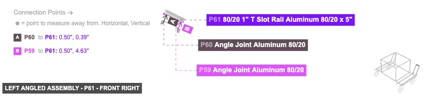 Left Angled Assembly - Part 80/20 1