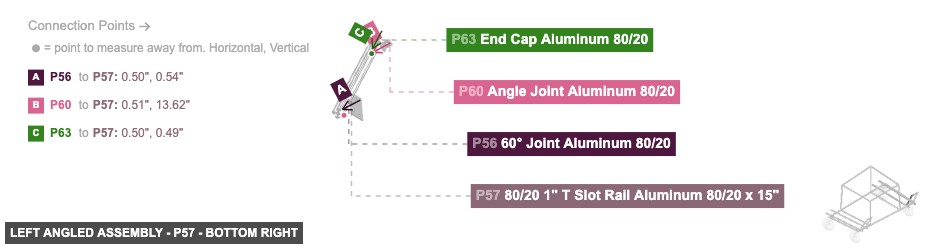 Left Angled Assembly - Part 80/20 1