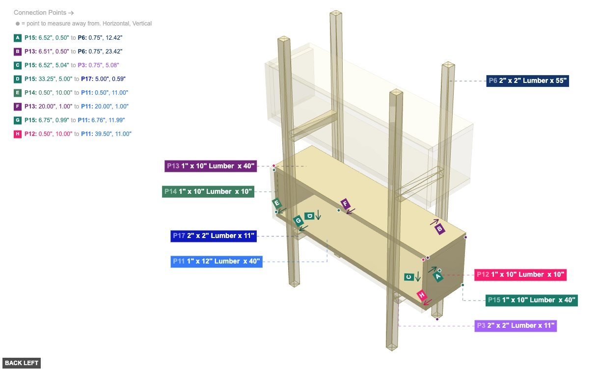 Assembly of Bottom Shelf Box Assembly - back_left