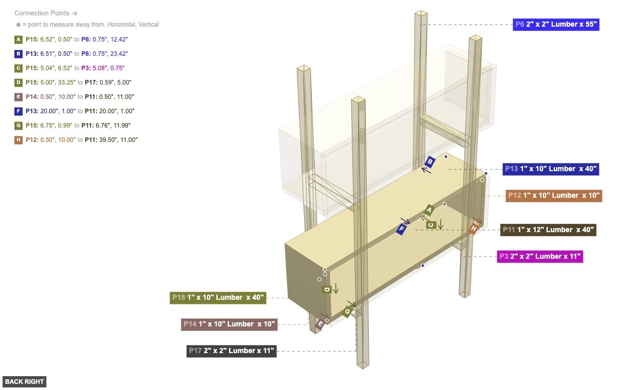 Assembly of Bottom Shelf Box Assembly - back_right