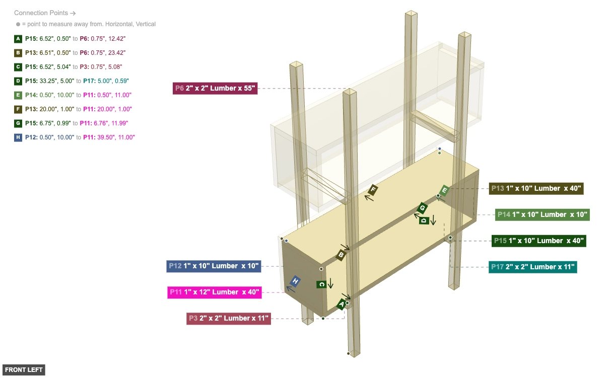 Assembly of Bottom Shelf Box Assembly - front_left