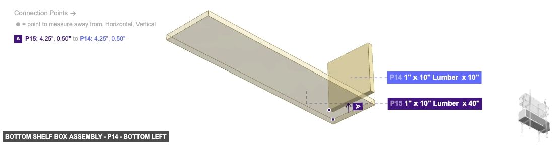Bottom Shelf Box Assembly - Part 1