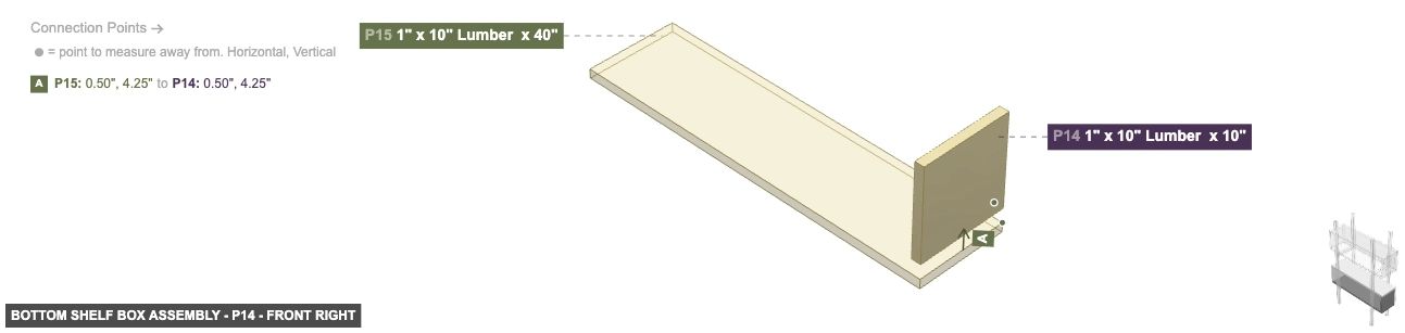 Bottom Shelf Box Assembly - Part 1