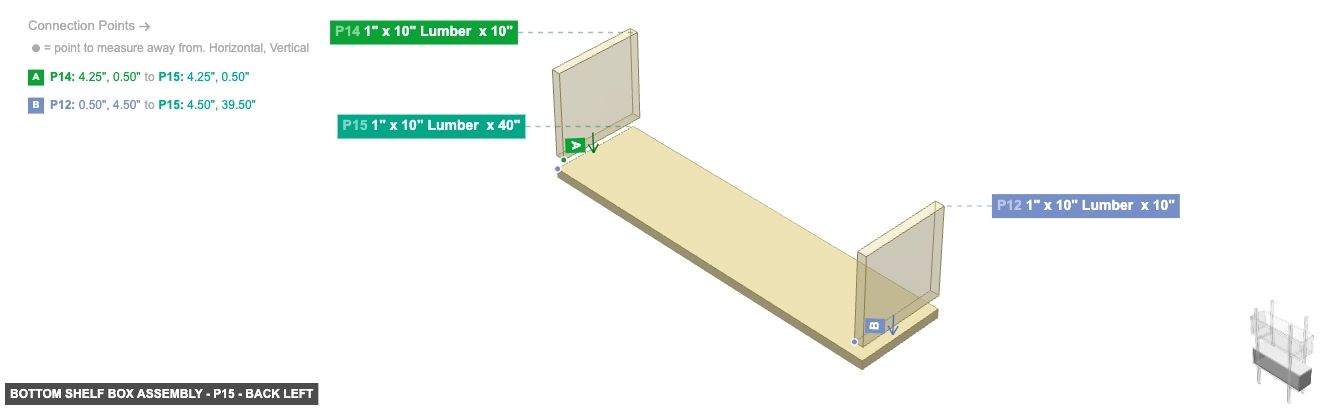 Bottom Shelf Box Assembly - Part 1