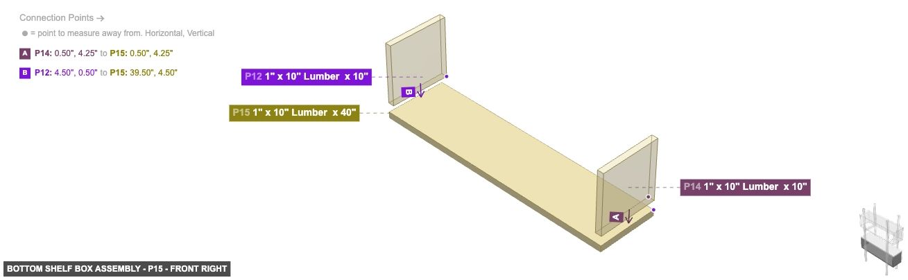 Bottom Shelf Box Assembly - Part 1