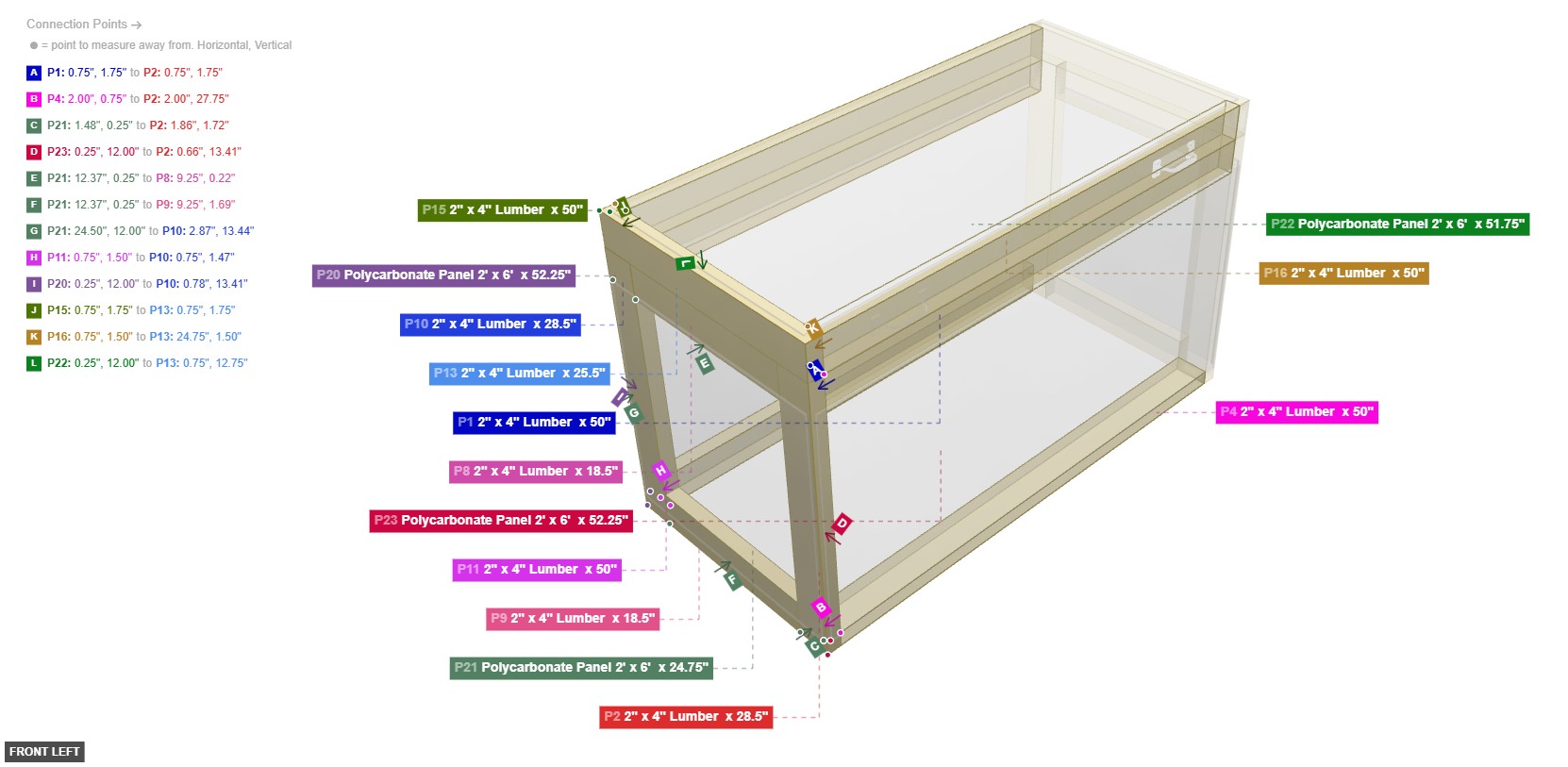 Assembly of Left Side Wall Assembly - front_left