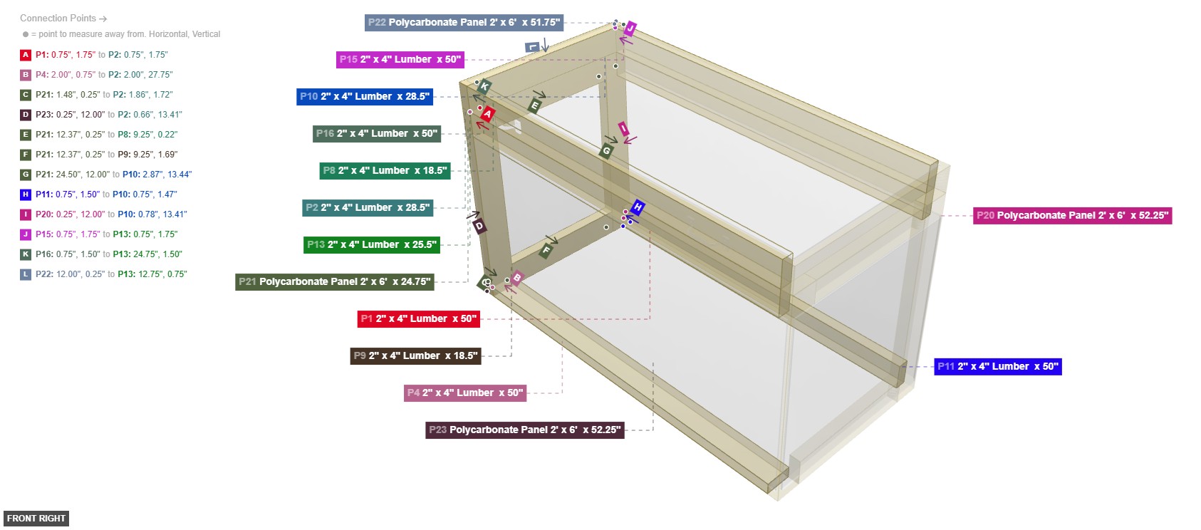 Assembly of Left Side Wall Assembly - front_right