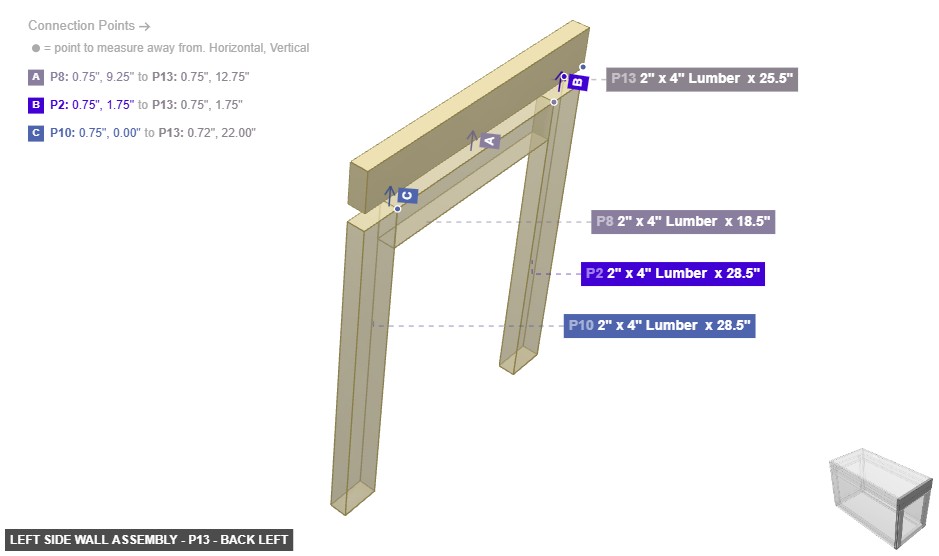 Left Side Wall Assembly - Part 2