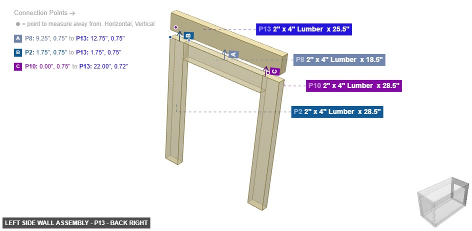 Left Side Wall Assembly - Part 2