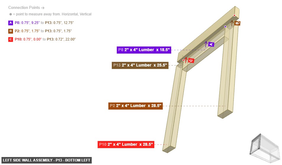 Left Side Wall Assembly - Part 2