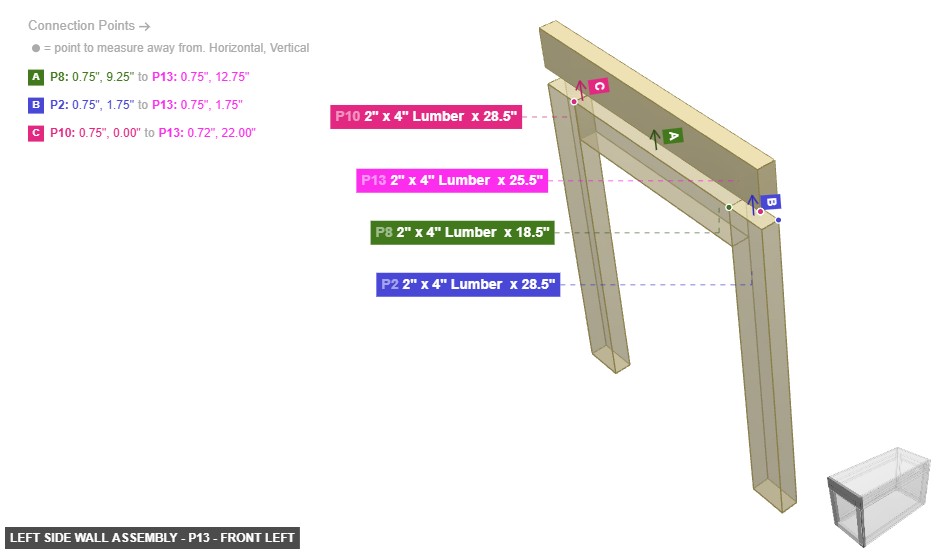 Left Side Wall Assembly - Part 2