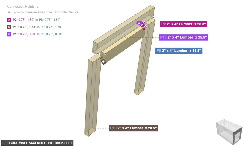 Left Side Wall Assembly - Part 2