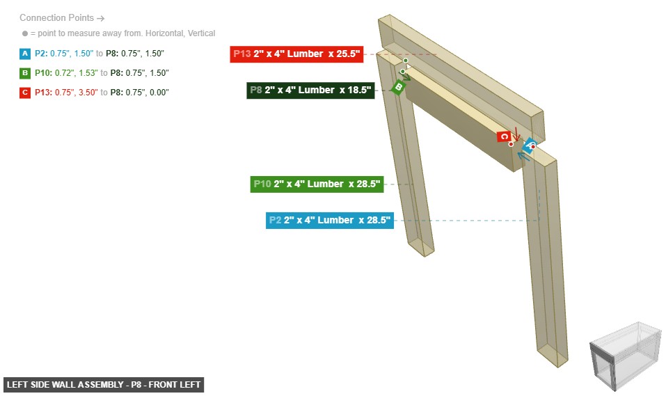 Left Side Wall Assembly - Part 2