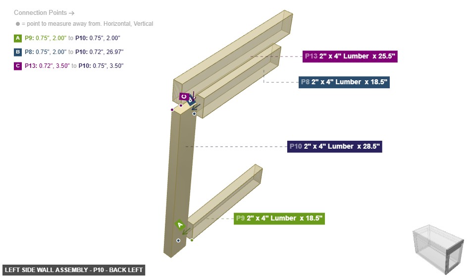 Left Side Wall Assembly - Part 2