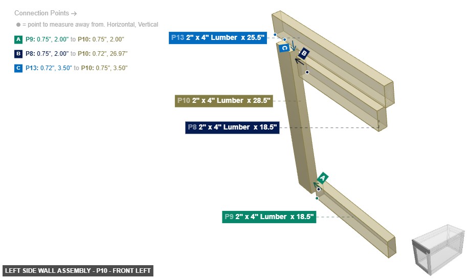 Left Side Wall Assembly - Part 2
